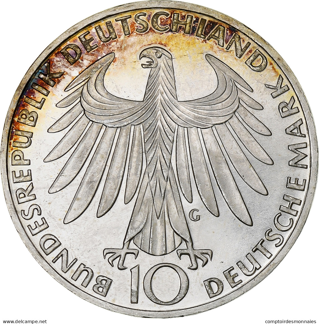Monnaie, République Fédérale Allemande, 10 Mark, 1972, Karlsruhe, SPL - Conmemorativas
