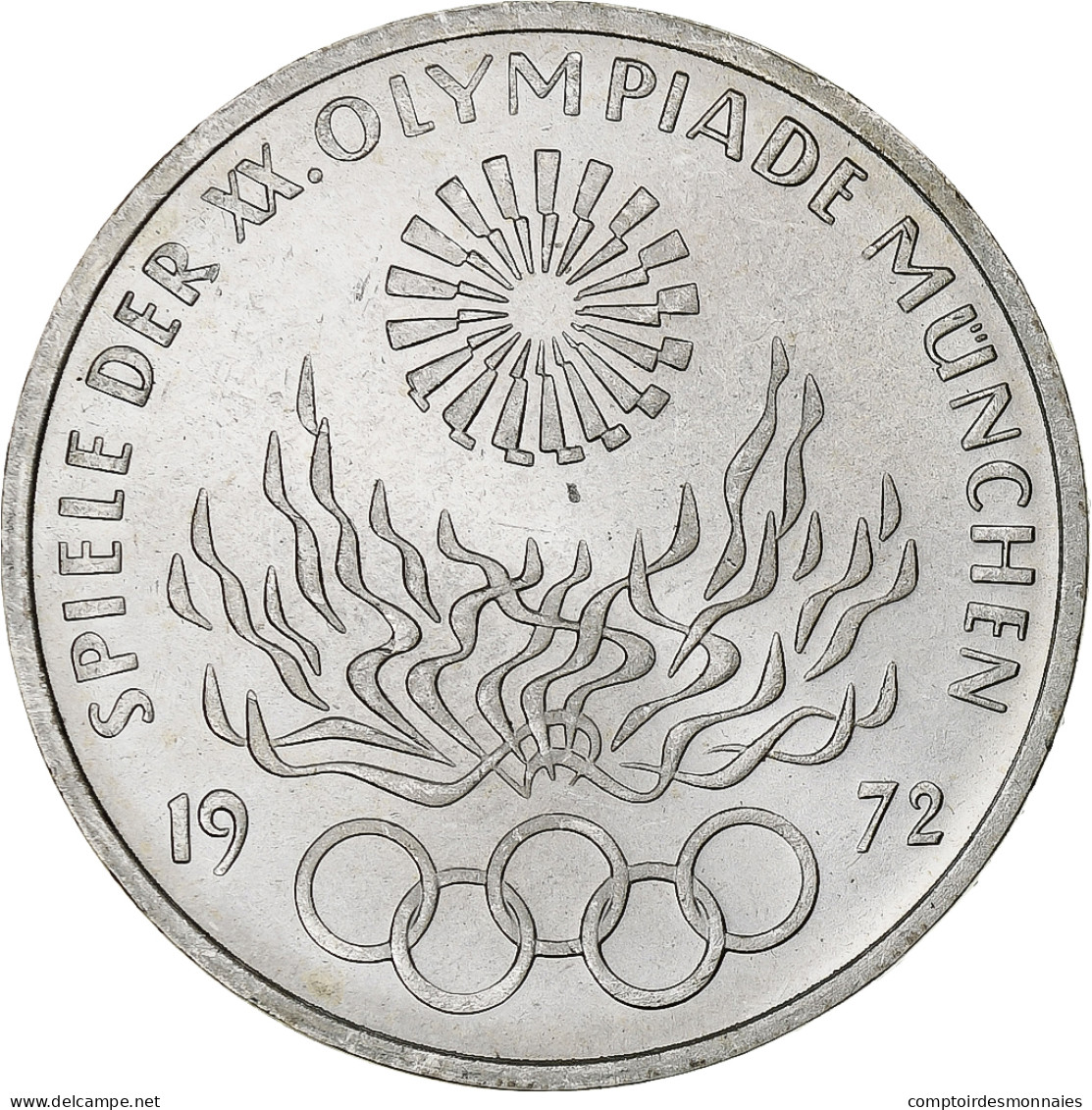 Monnaie, République Fédérale Allemande, 10 Mark, 1972, Stuttgart, SPL - Commemorations