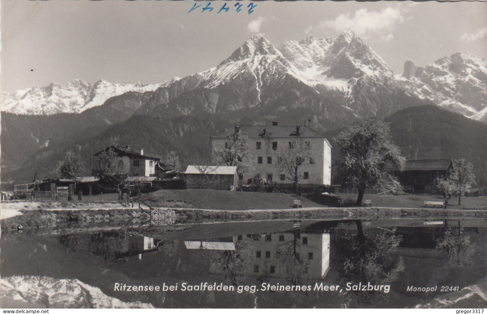 E392) RITZENSEE Bei SAALFELDEN G. Steinernes Meer - Salzburg - Schöne Alte FOTO AK - Saalfelden