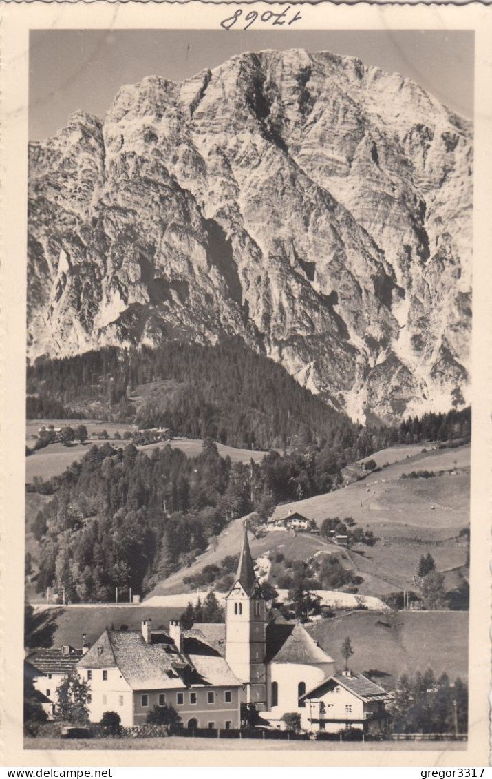 E395) LEOGANG Mit Birnhorn - Salzburg - Tolle FOTO AK Mit KIRCHE - Leogang