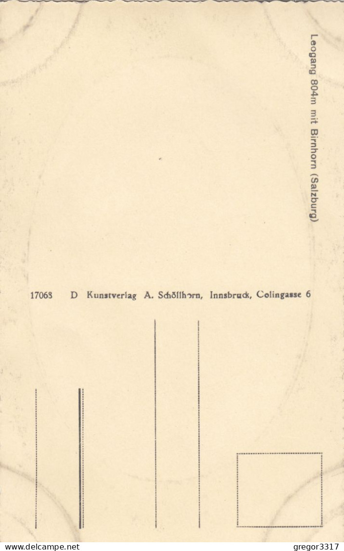 E395) LEOGANG Mit Birnhorn - Salzburg - Tolle FOTO AK Mit KIRCHE - Leogang