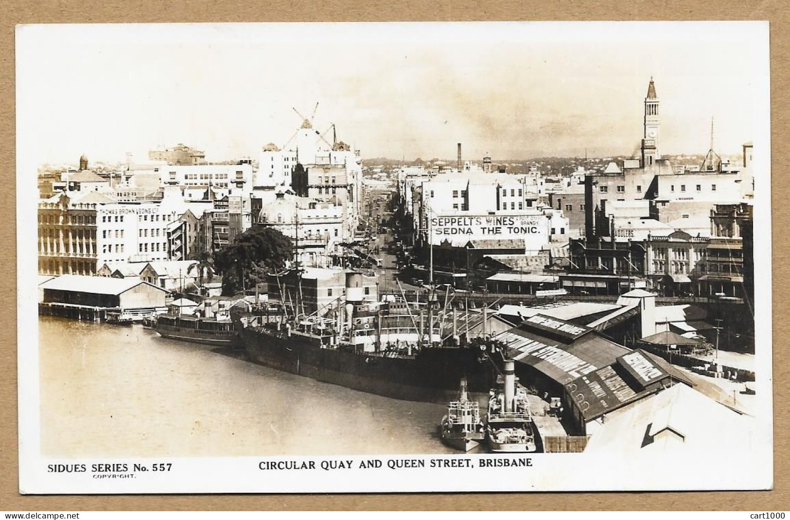 BRISBANE CIRCULAR QUAY AND QUEEN STREET 1938 N°G793 - Brisbane
