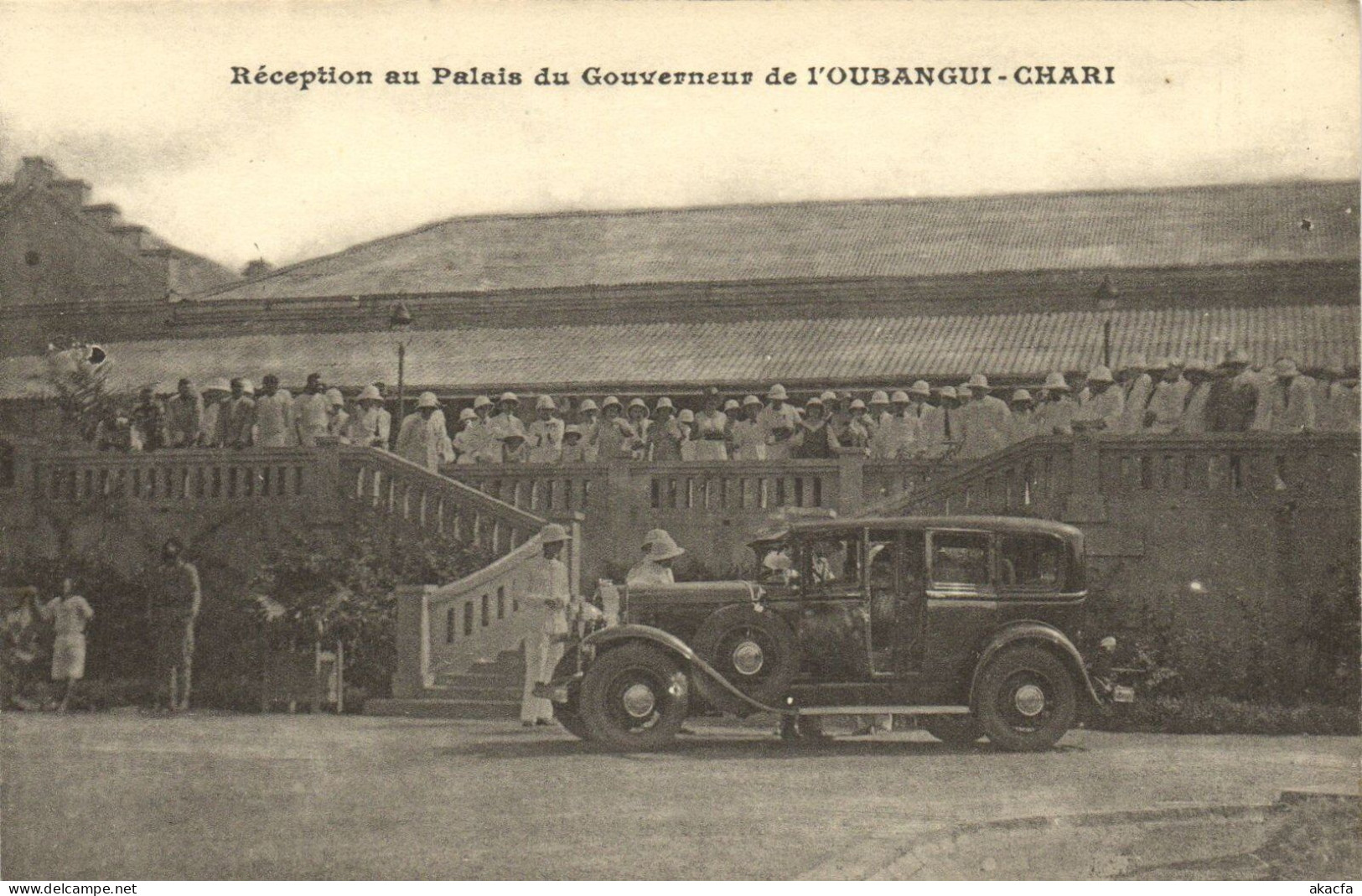 PC AFRICA RÉCEPTION AU PALAIS DU GOUVERNEUR FRENCH EQUATORIAL AFRICA (a51538) - Centrafricaine (République)