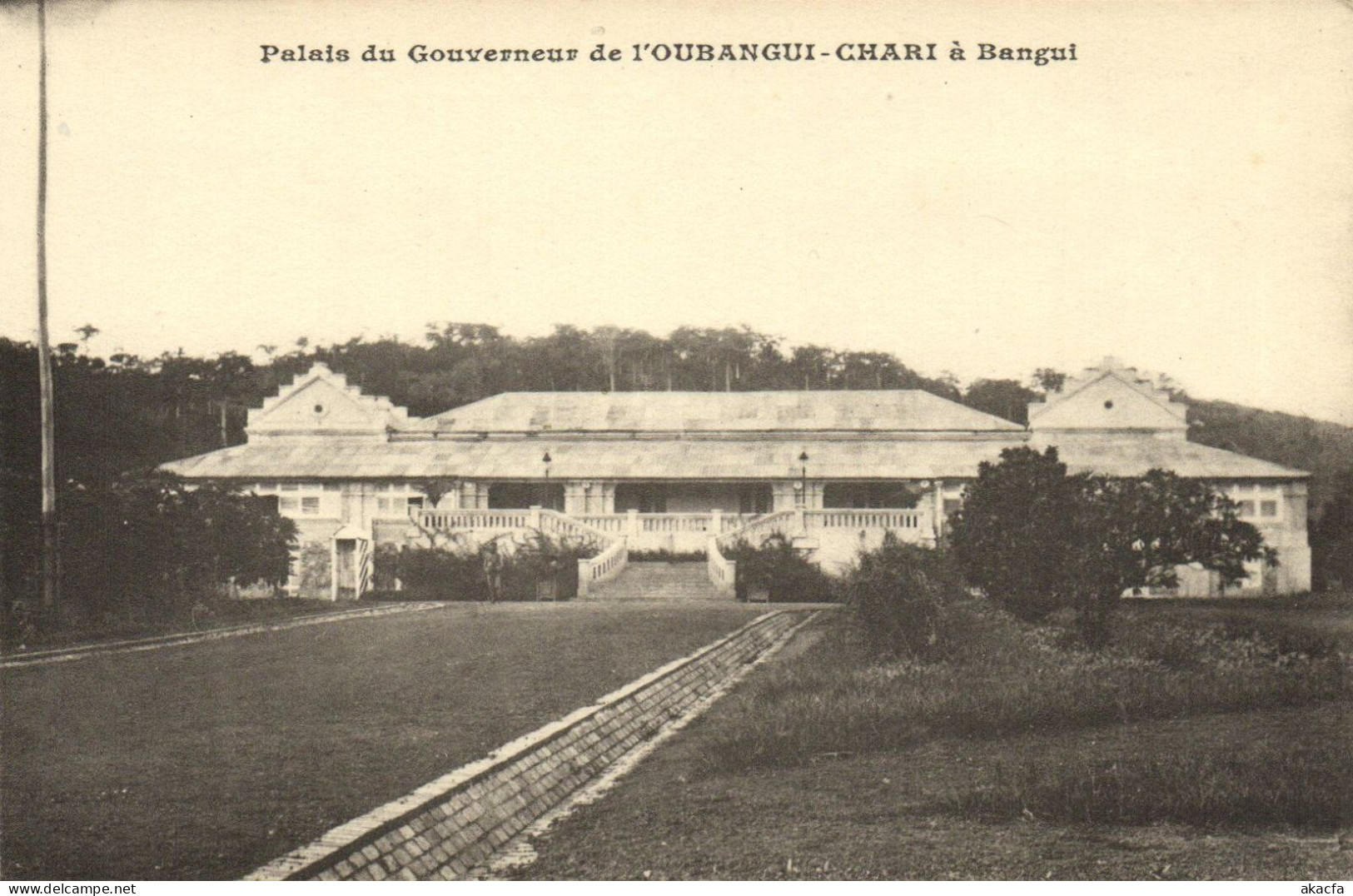 PC AFRICA BANGUI PALAIS DU GOUVERNEUR FRENCH EQUATORIAL AFRICA (a51543) - Centrafricaine (République)