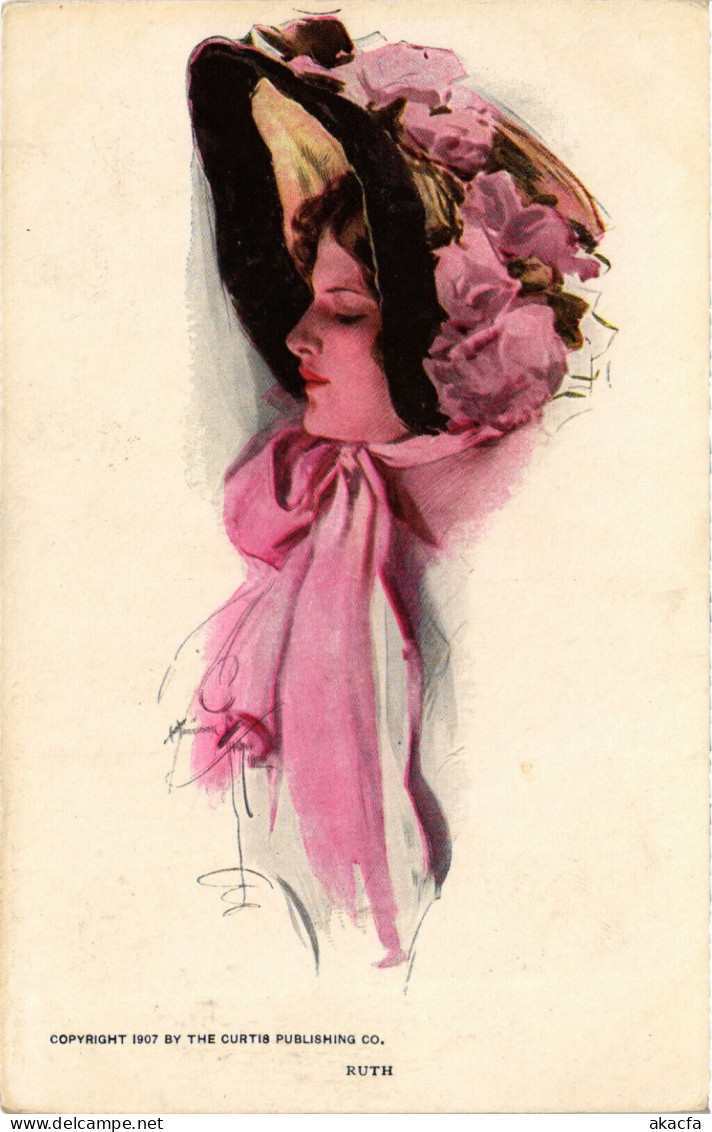 PC ARTIST SIGNED, HARRISON FISHER, RUTH, Vintage Postcard (b50913) - Fisher, Harrison