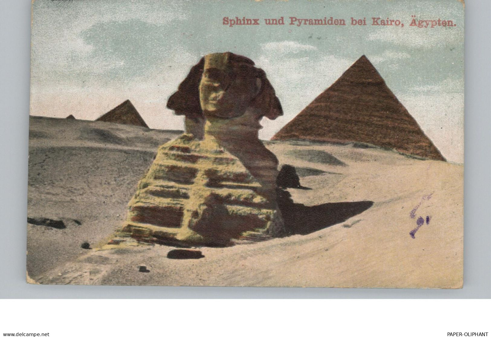 EGYPT - SPHINX & PYRAMIDEN, TEE Stern Von Indien - Werbung / Advertising - Sphynx