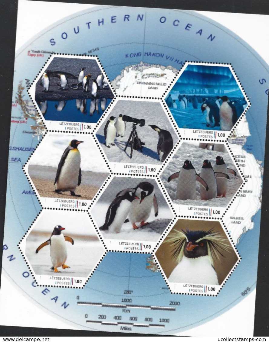 Luxemburg 2023  Antarctica Pinguins Penguins  2    Sheetlet     Postfris/mnh/neuf - Ungebraucht