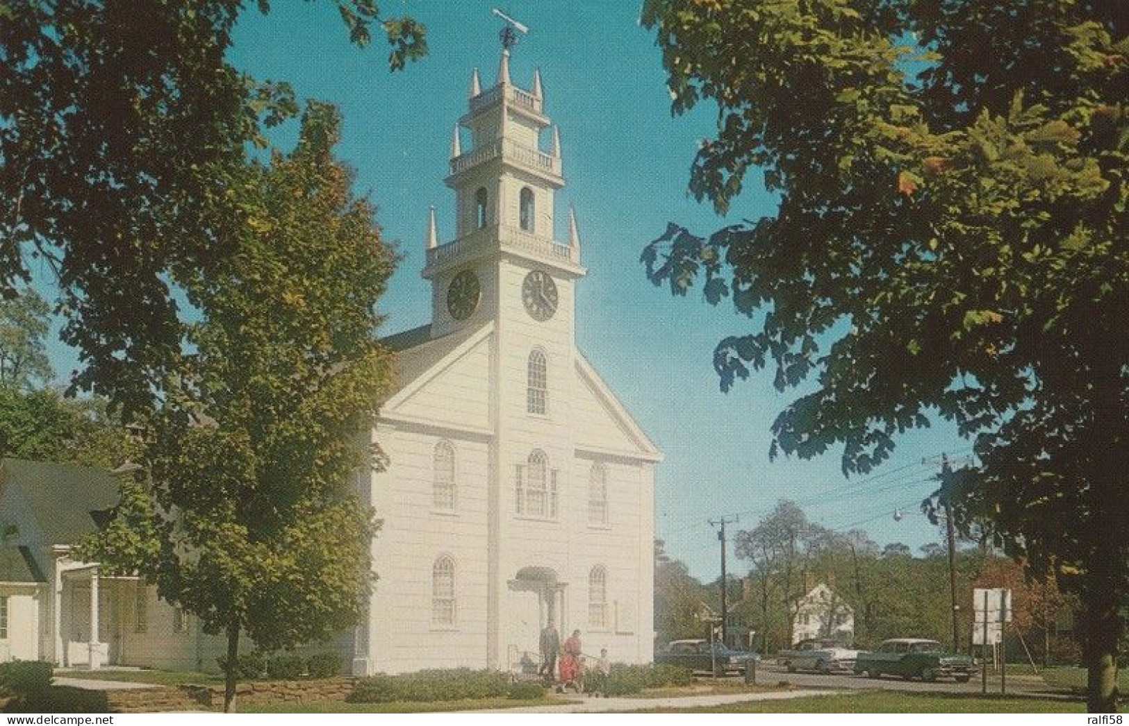 1 AK USA / New York * Die Erste Presbyterianische Kirche In Smithtown Auf Long Island - Sie Ist über 200 Jahre Alt * - Long Island
