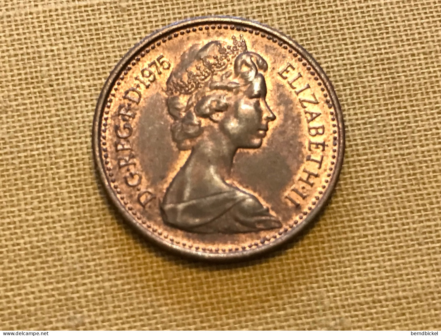 Münze Münzen Umlaufmünze Großbritannien 1 Penny 1975 - 1 Penny & 1 New Penny