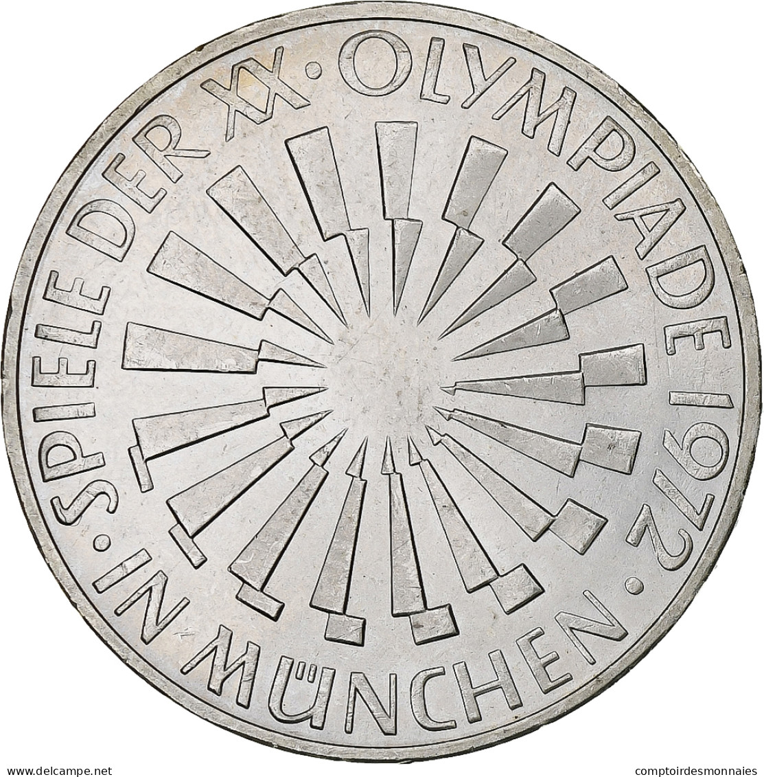 Monnaie, République Fédérale Allemande, 10 Mark, 1972, Hamburg, SPL, Argent - Commemorations