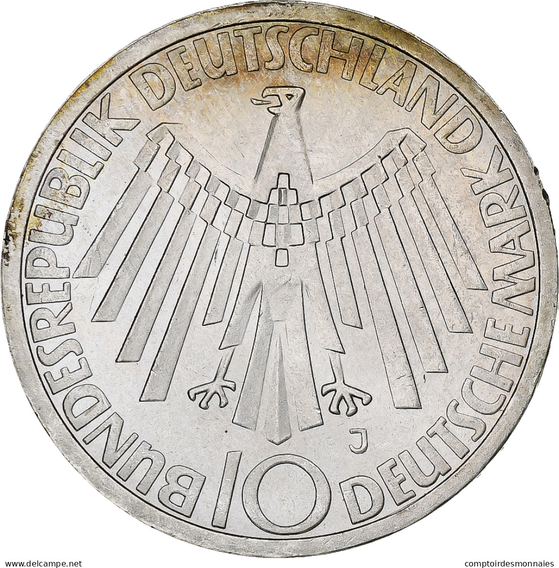 Monnaie, République Fédérale Allemande, 10 Mark, 1972, Hamburg, SPL, Argent - Herdenkingsmunt