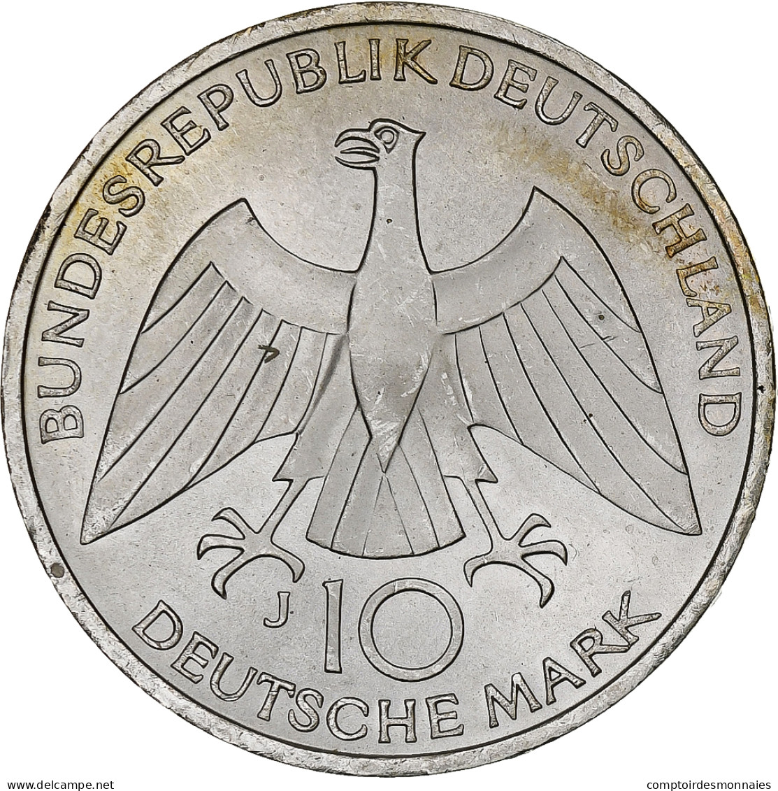 Monnaie, République Fédérale Allemande, 10 Mark, 1972, Hamburg, SUP+, Argent - Autres & Non Classés