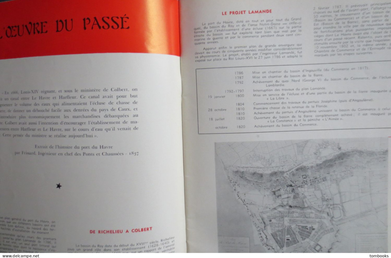 Le Havre - Revue Portuaire - Le Port Du Havre Hier ,Aujourd'hui , Demain - 1967 Avec Plan Dépliant - TBE - - Normandie