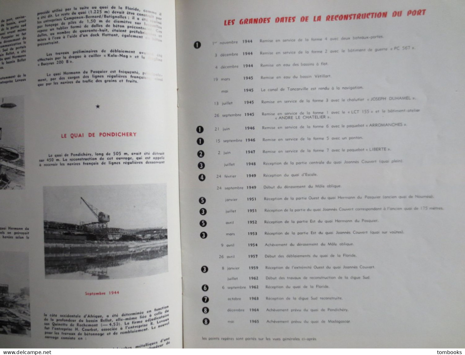 Le Havre - Revue Portuaire - Le Port Du Havre Hier ,Aujourd'hui , Demain - 1967 Avec Plan Dépliant - TBE - - Normandie