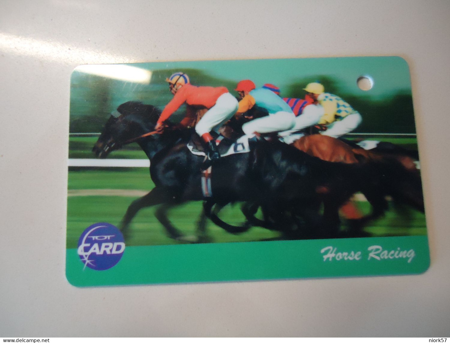 THAILAND CARDS  HORSES  RARE WITH HOPE WITHOUT NUMBER AND UNIT - Pferde