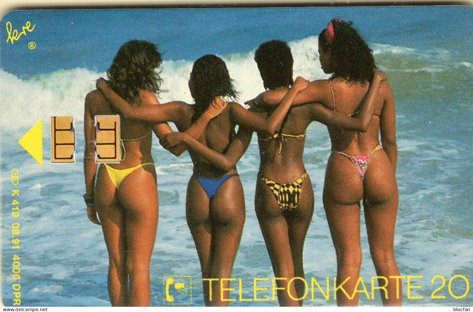 Sport-Haus Rothe TK K 419/1991 ** 60€ 4.000 Exempl. Erotik-Kultur Bikini-Models Am Meeres-Strand TC Womans Of Phonecard - Sport