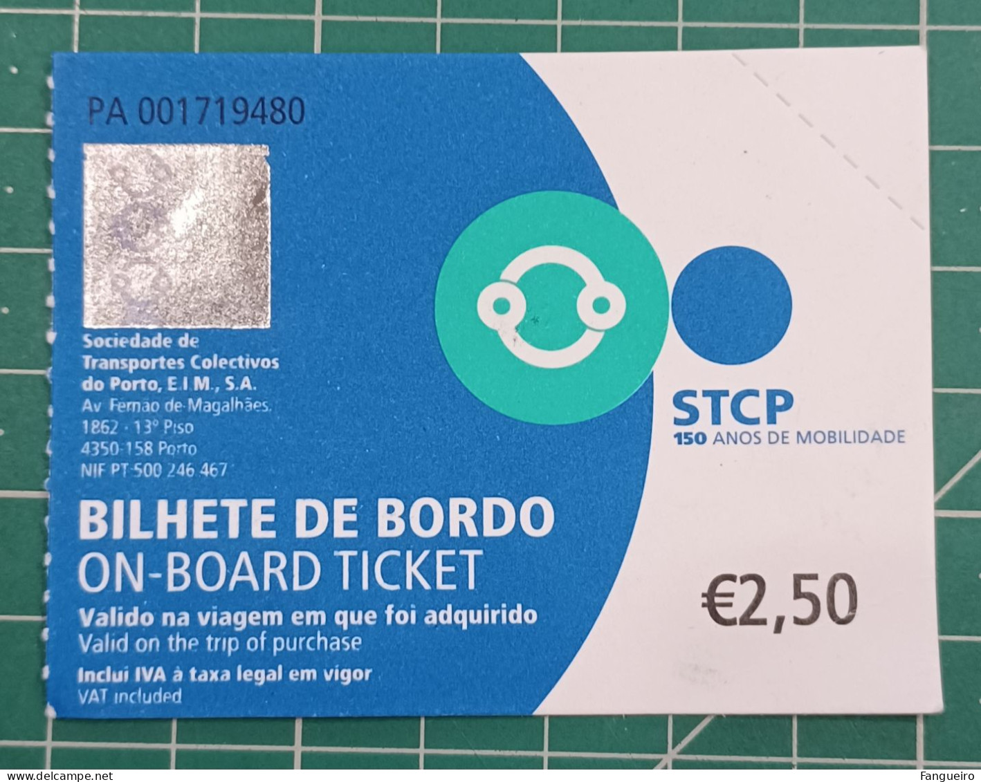 PORTUGAL BUS TICKET STCP PORTO - Europa