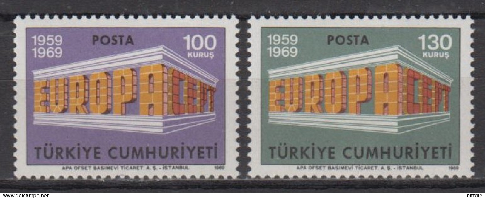 Europa/Cept , Türkei  2124/25 , Xx  (S 1749) - 1969