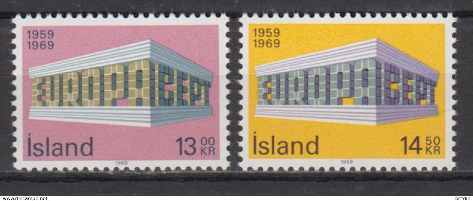 Europa/Cept , Island  428/29 , Xx  (S 1750) - 1969