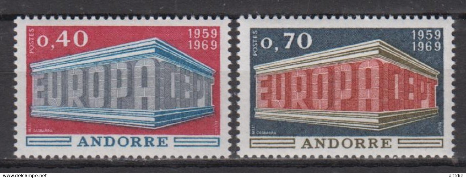 Europa/Cept, Fr. Andorra   214/15 , Xx  (S 1754) - 1969