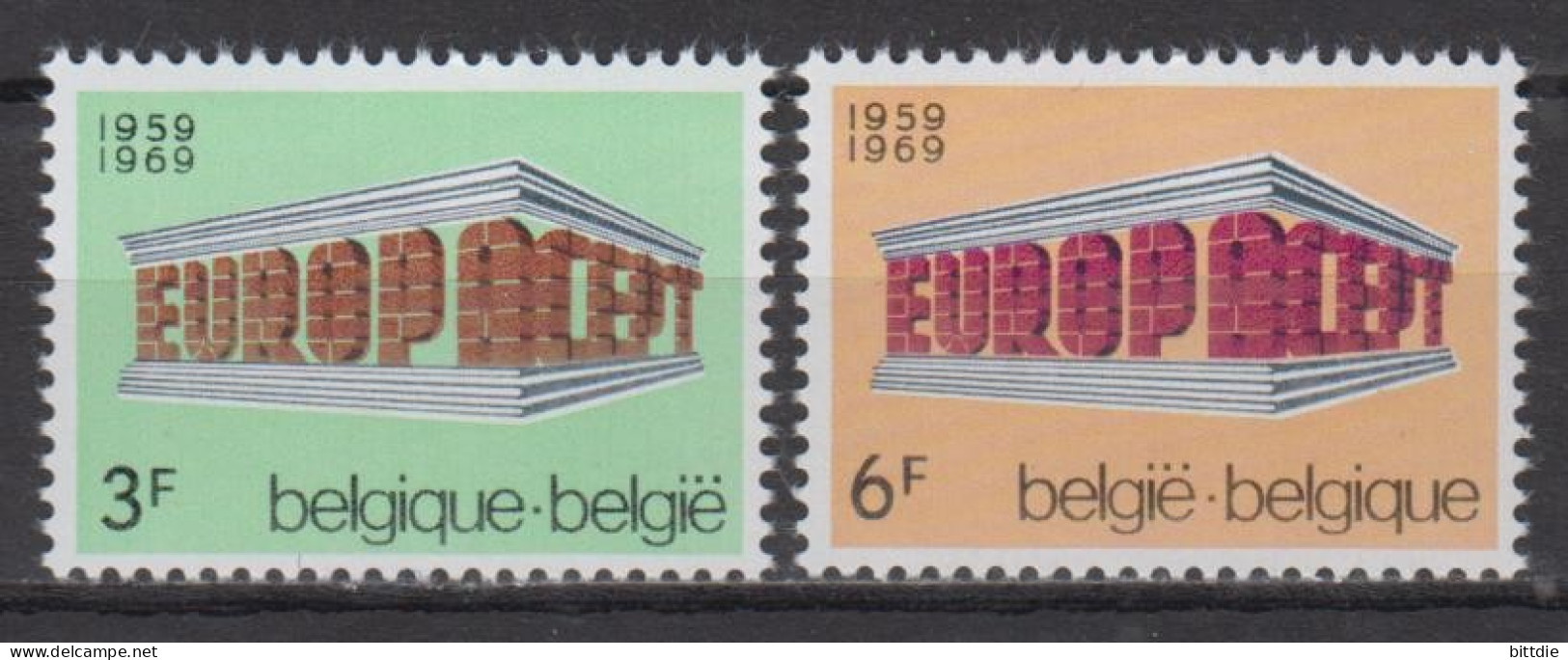 Europa/Cept, Belgien  1546/47 , Xx  (S 1755) - 1969