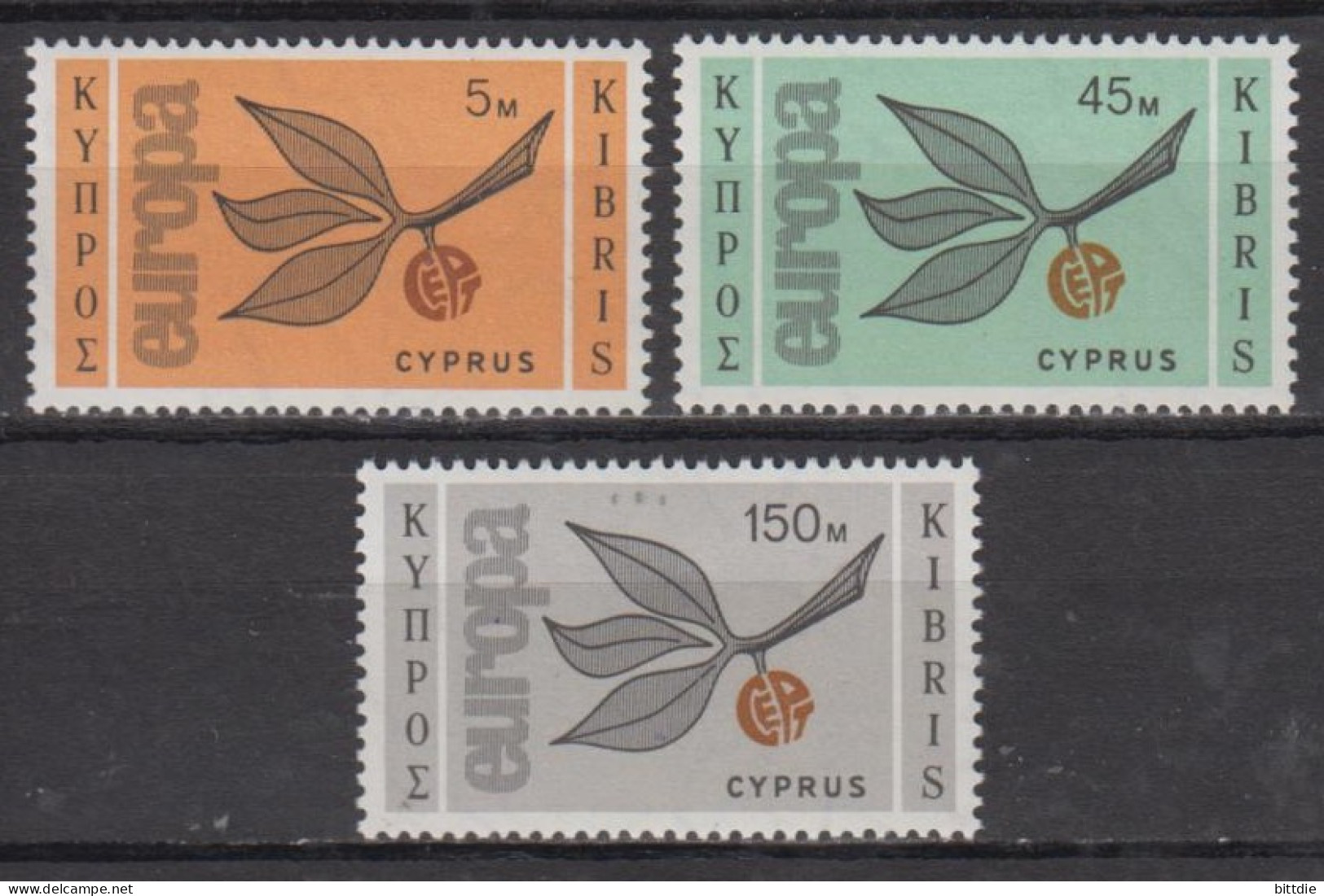 Europa/Cept, Zypern  258/60 , Xx  (S 1757) - 1965