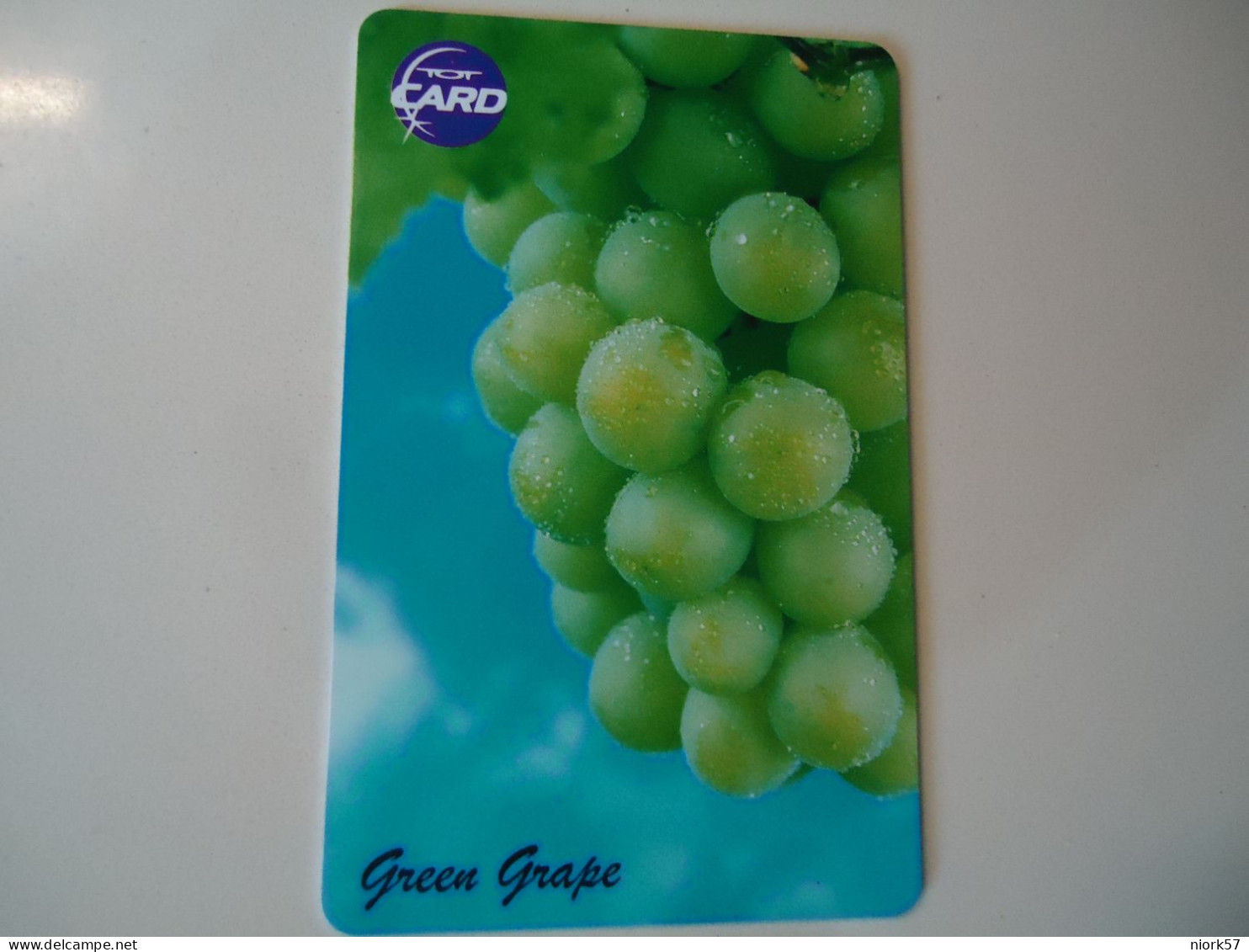 THAILAND   USED   CARDS   TOT CHIPS  FRUIT GRAPES GREEN - Alimentation