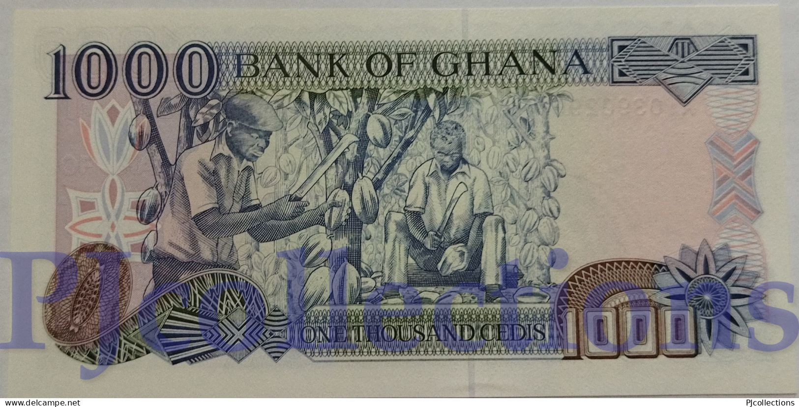 GHANA 1000 CEDIS 03/09/2001 PICK 32f UNC RARE - Ghana