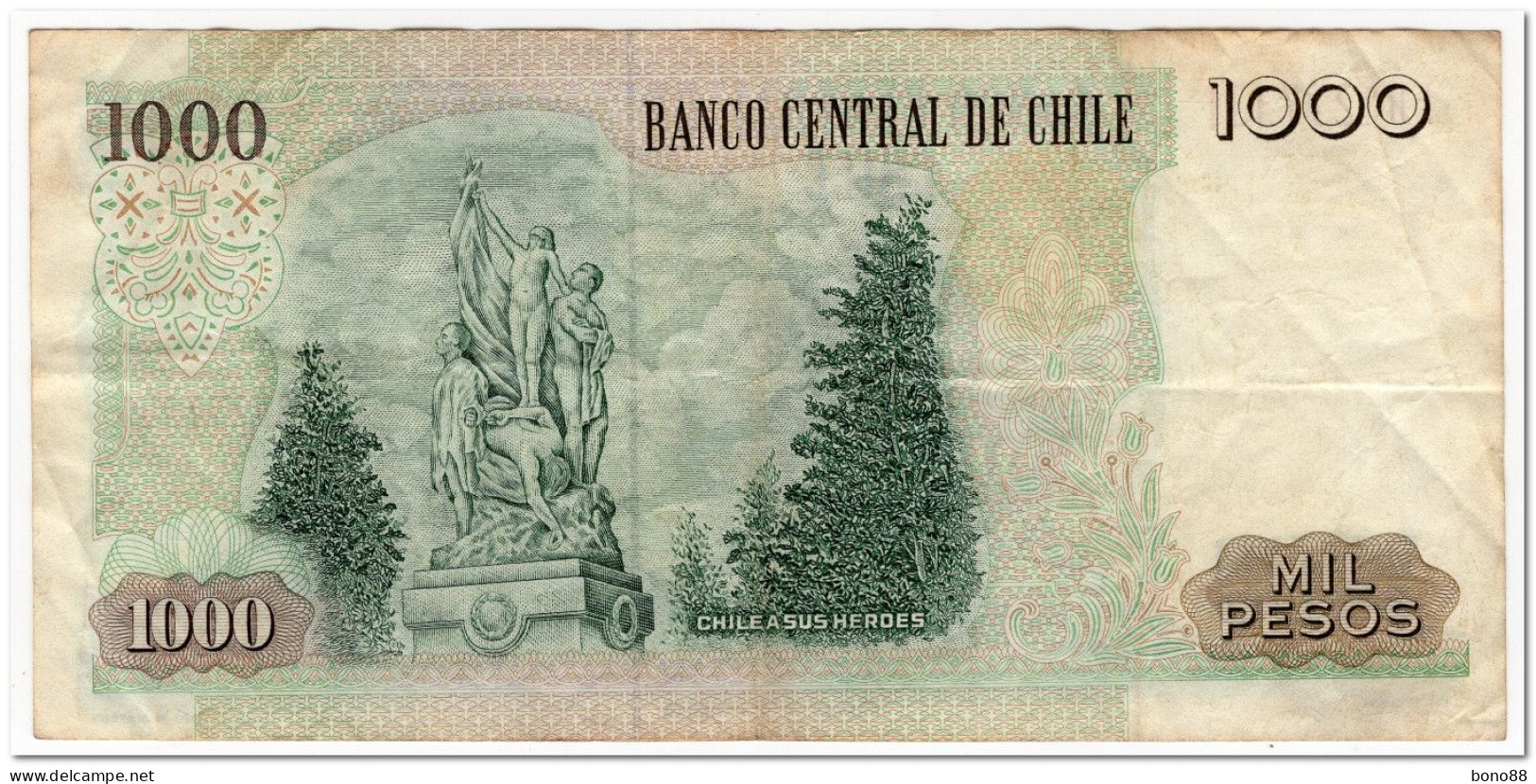 CHILE,1000 PESOS,1994,P.154e,aVF - Chili