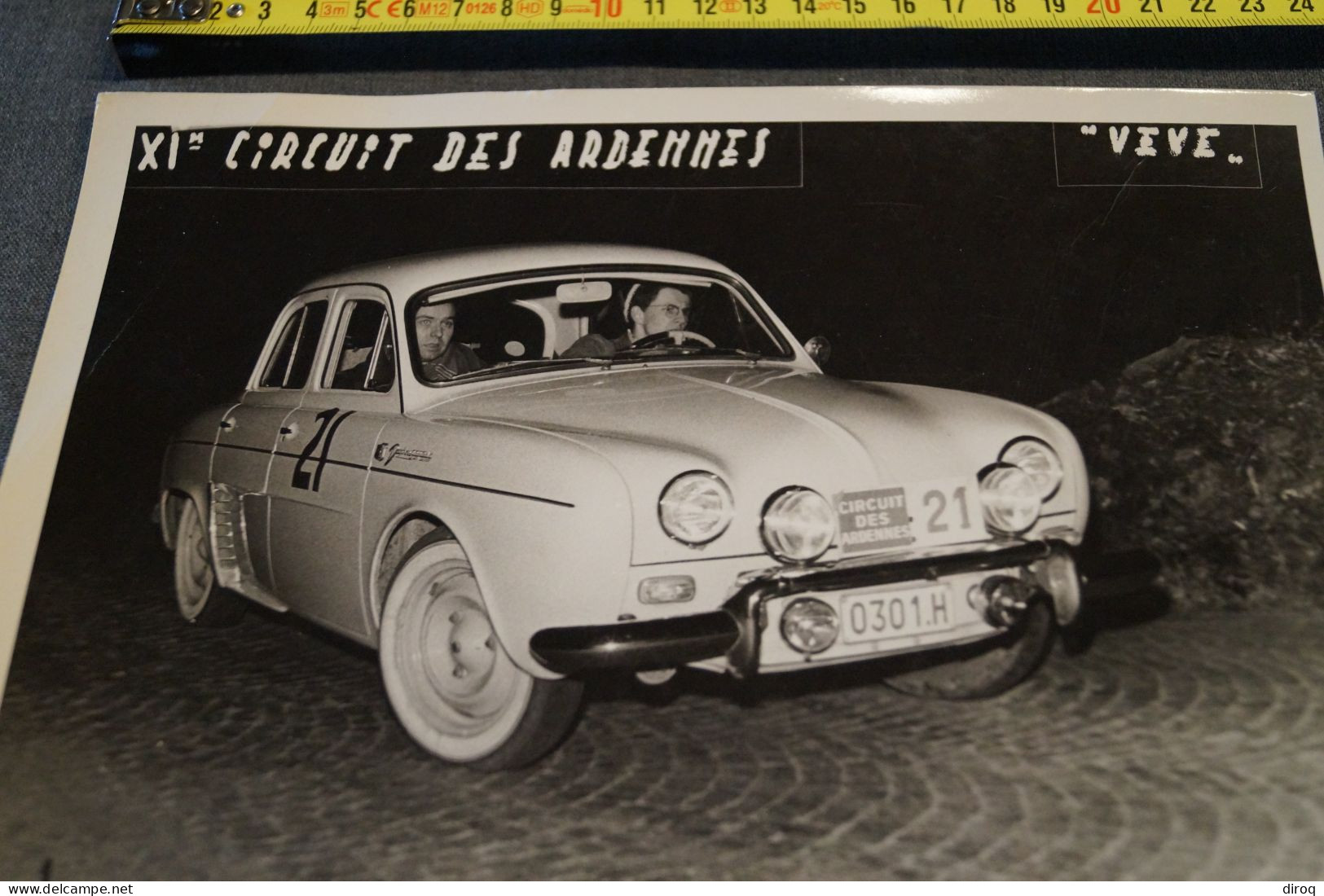 11 Iem Rallye Des Ardennes,grande Photo Originale, 24 Cm. Sur 18 Cm. - Automobiles