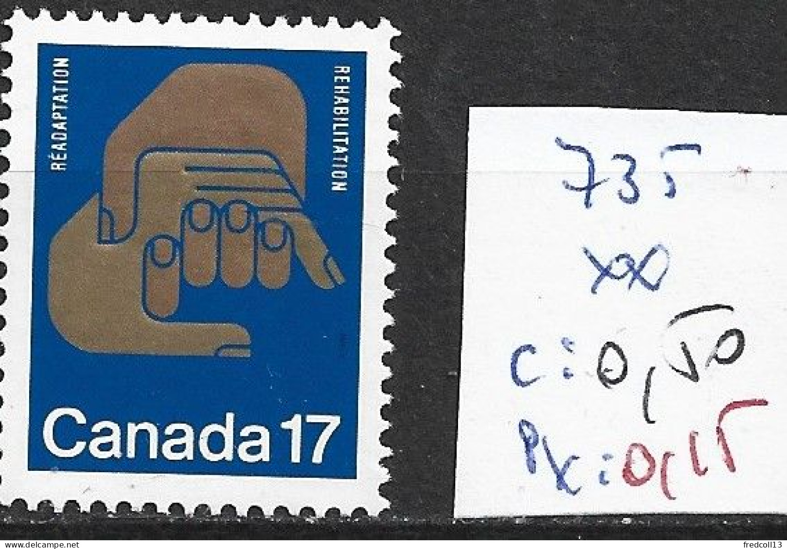 CANADA 735 ** Côte 0.50 € - Unused Stamps