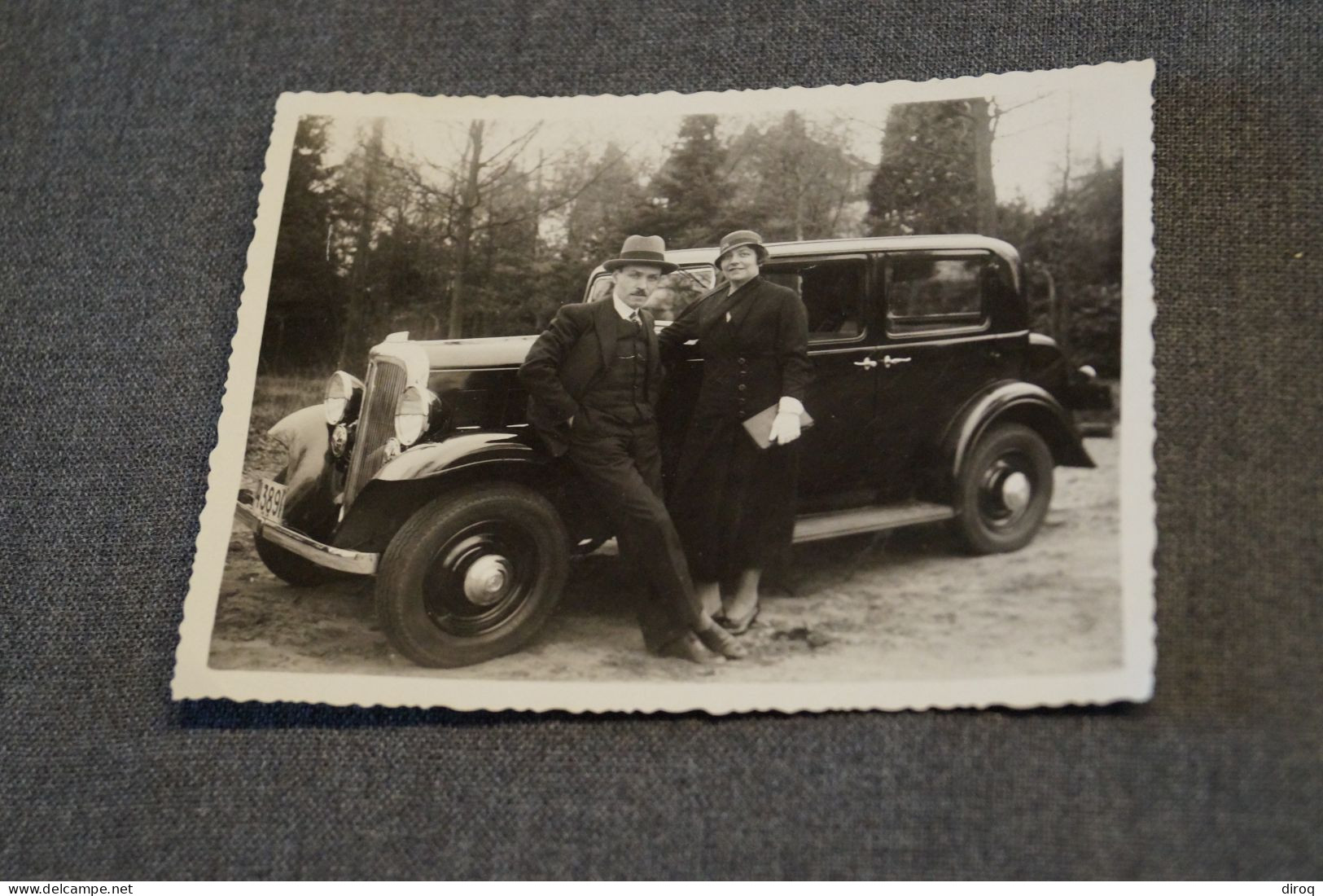 Ancienne Photo De Vopiture Ancêtre 1934,à Identifier,110 Mm. Sur 85 Mm. - Automobile