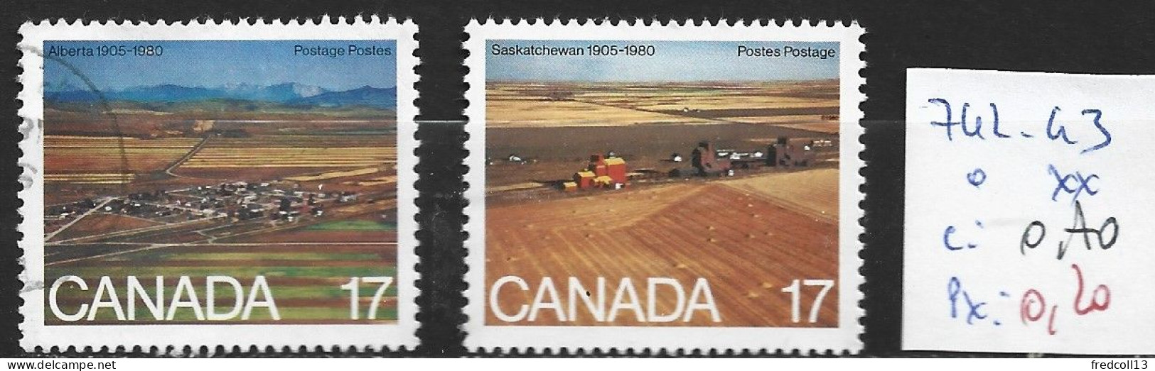 CANADA 742-43 Oblitéré & ** Côte 0.70 € - Used Stamps