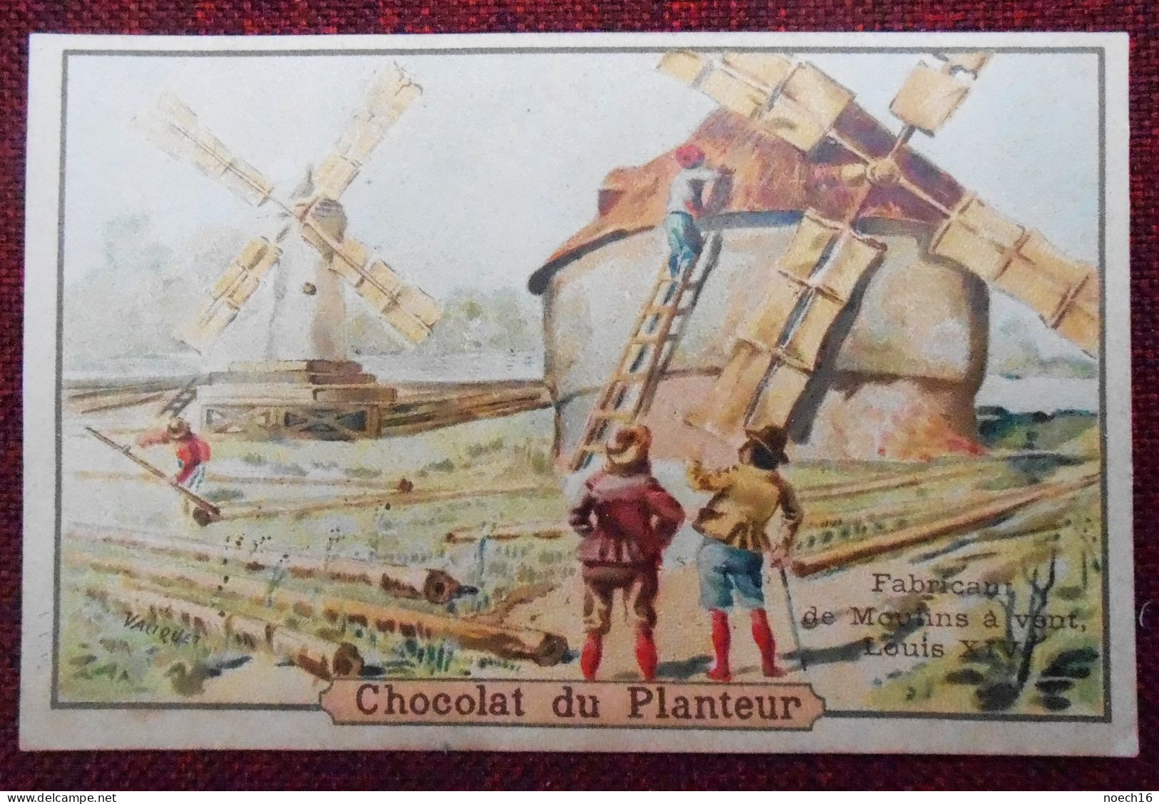 Chromo Chocolat Du Planteur. Fabricants De Moulins à Vent - Suchard