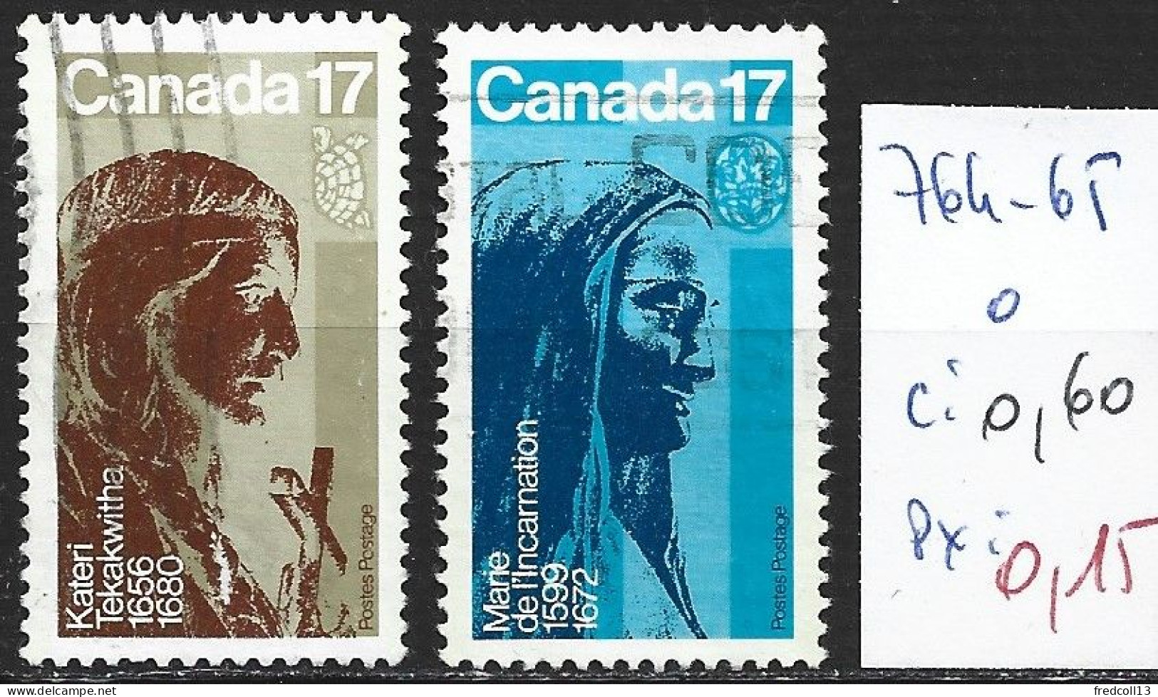 CANADA 764-65 Oblitérés Côte 0.60 € - Used Stamps