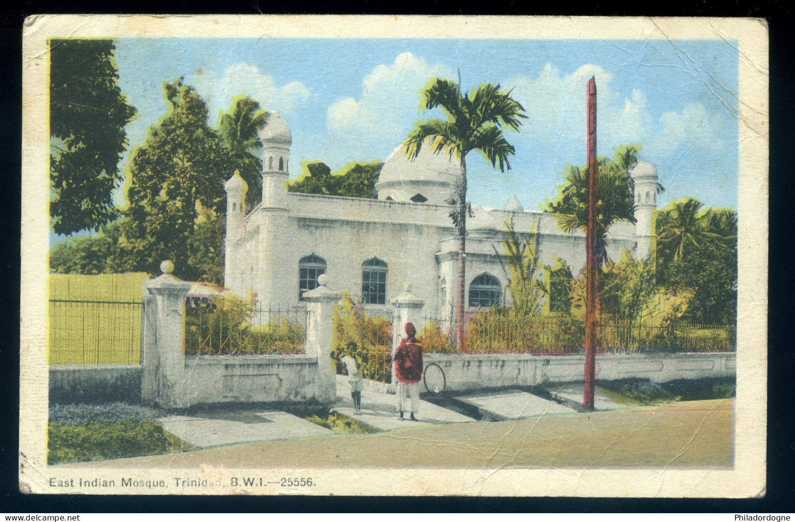 CPSM - (Trinidad) East Indian Mosque - Trinidad (obl. 1949 Nombreuses Froissures) - Trinidad