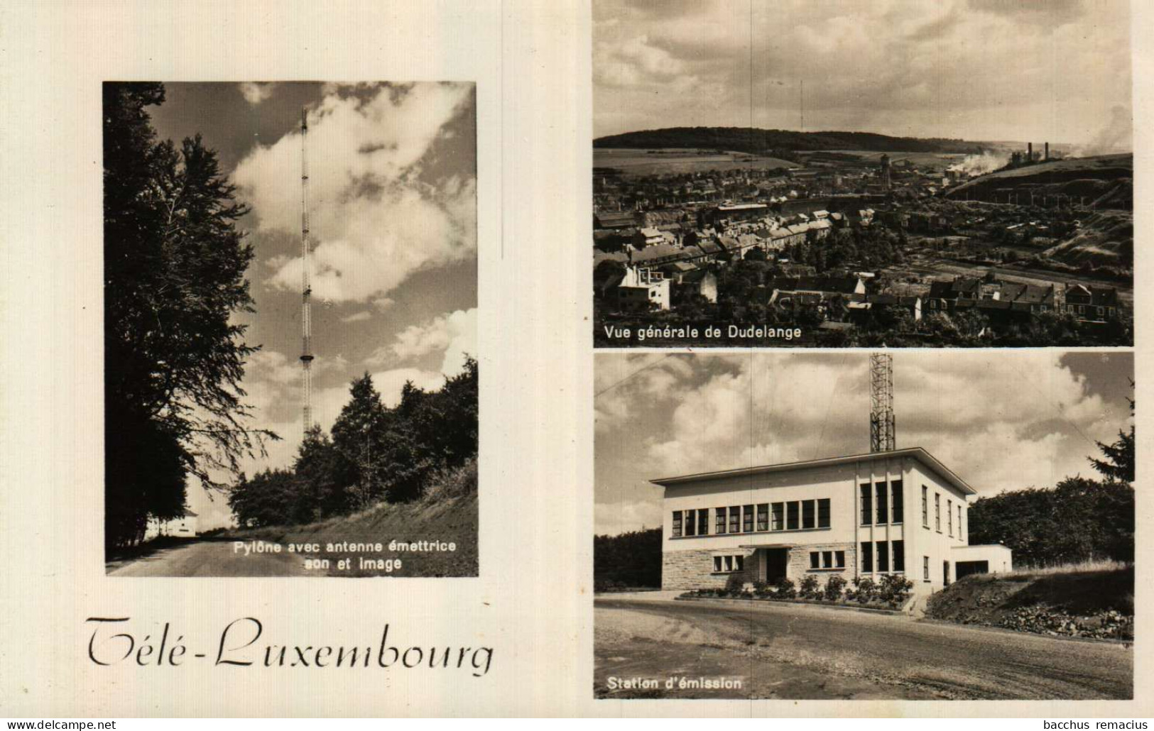 DUDELANGE -Télé-Luxembourg 1.Pylone Avec Antenne émettrice,Son Et Image 2.Vue Générale De Dudelange 3.Station D'Émission - Düdelingen