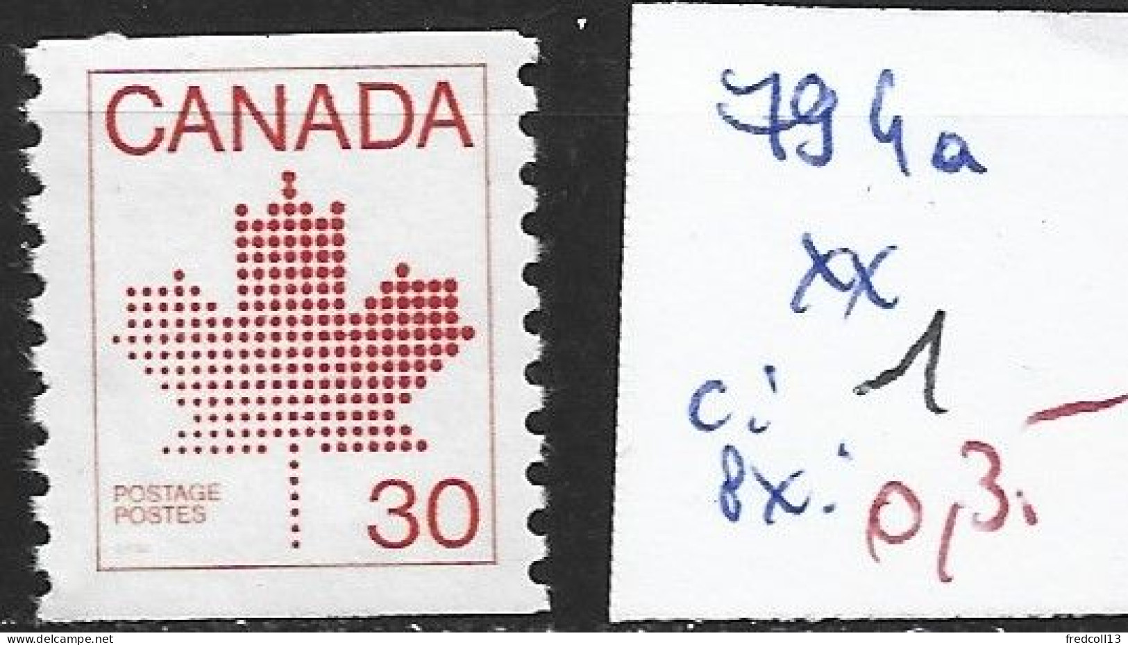 CANADA 794a ** Côte 1 € - Unused Stamps