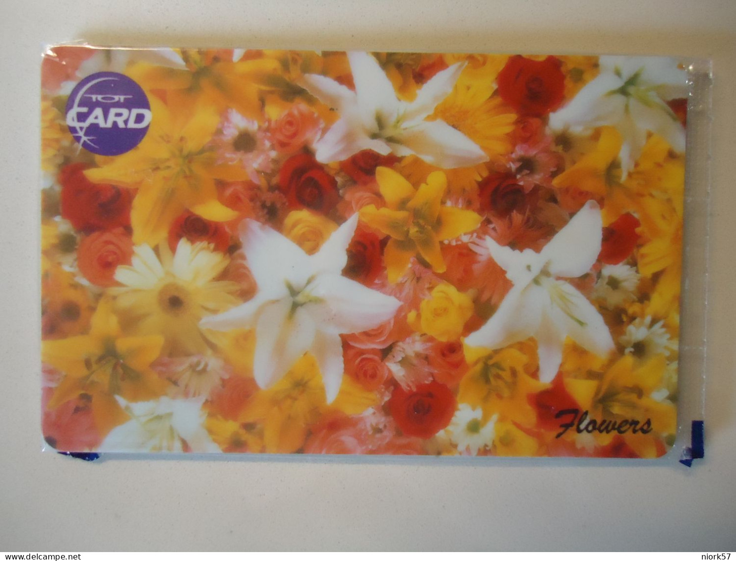 THAILAND USED  CARDS TOT CHIPS  FLOWERS - Fleurs