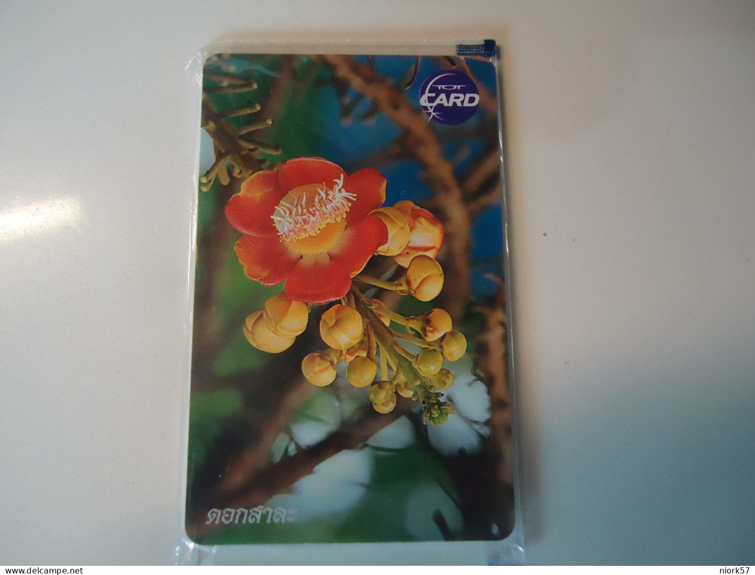 THAILAND MINT  CARDS TOT CHIPS FLOWERS - Flowers