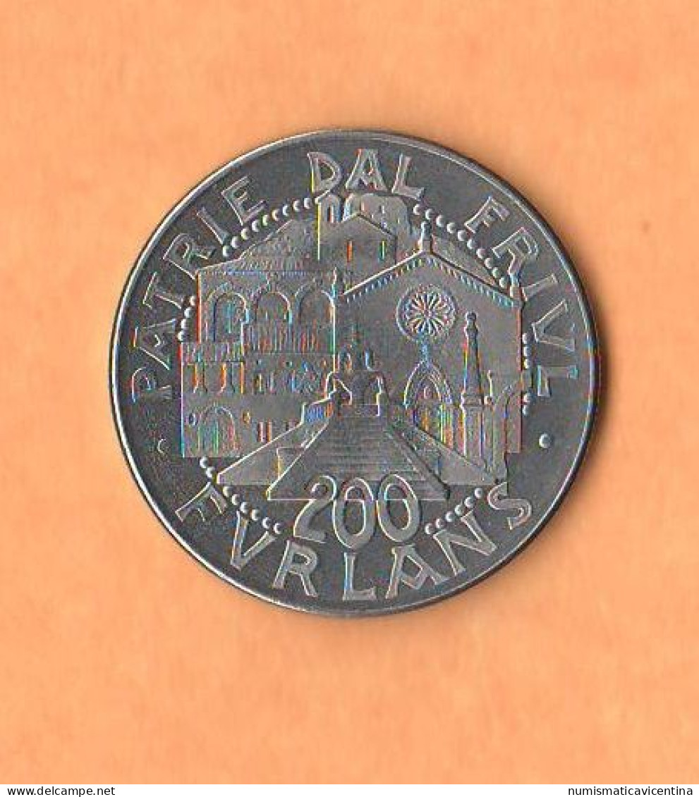 Friuli 200 Furlans 1981 Emesso Per I 1000 Anni Città Di Maniago Steel - Monedas/ De Necesidad