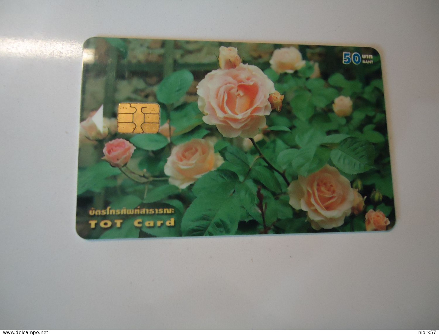 THAILAND USED CARDS  FLOWERS POSES - Fiori