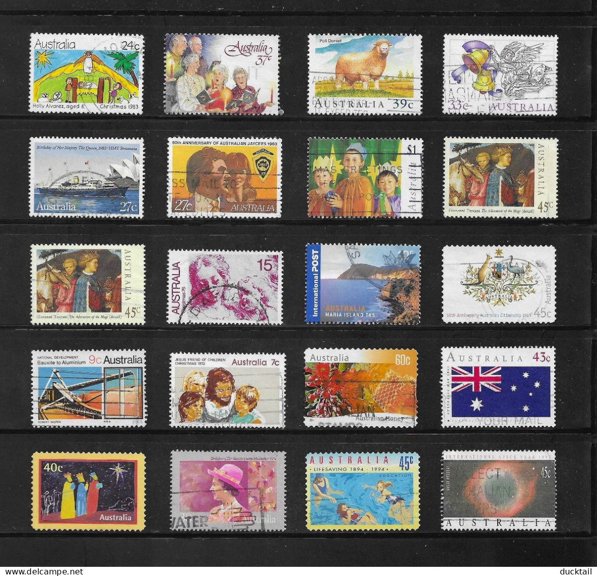 = 40 X Australië - Afgestempeld - Lot Nr. 616 - Voor Gratis Verzending Zie Beschrijving !!! - Collections