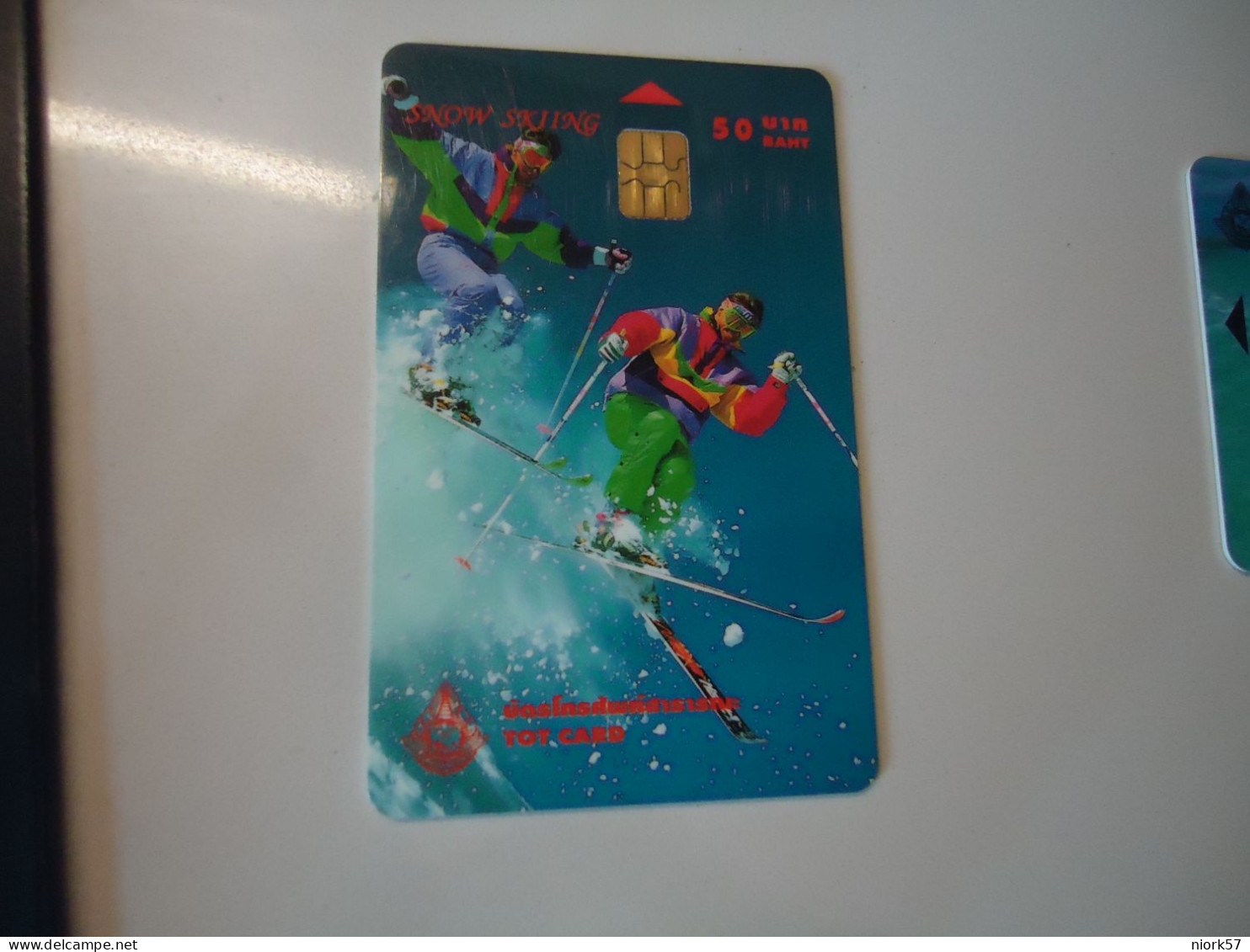 THAILAND USED CARDS  SPORTS  SNOW SKIING - Sport