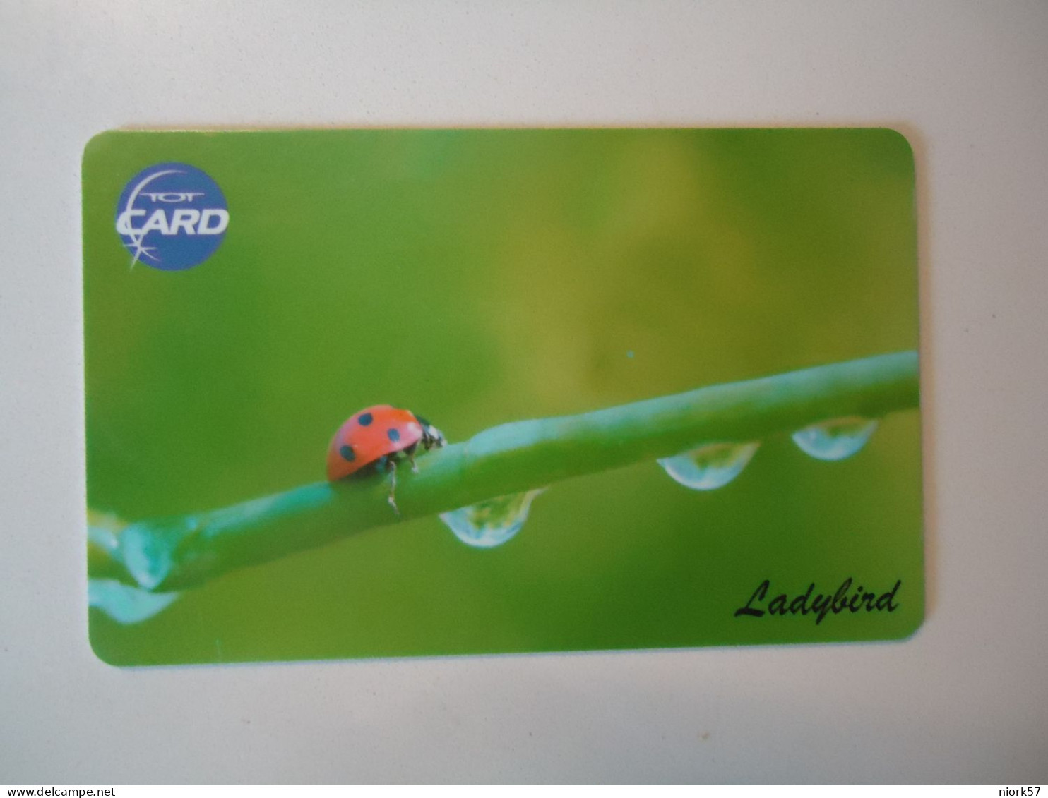 THAILAND USED  CARDS TOT CHIPS INSECTS  LADYBIRD - Ladybugs