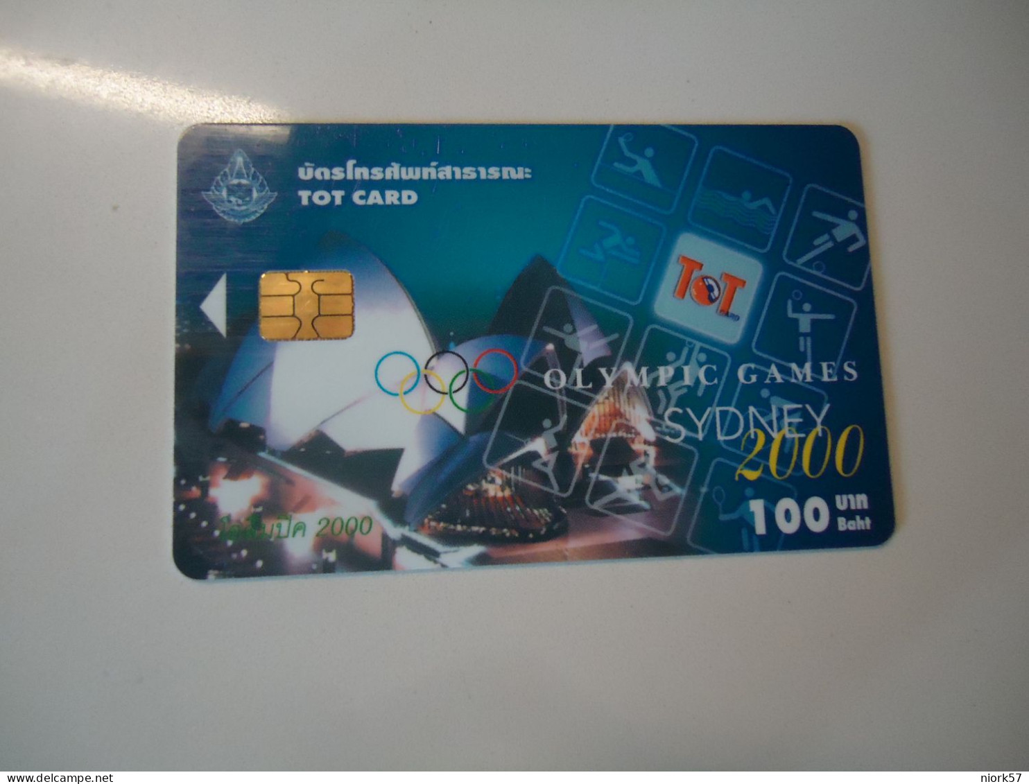 THAILAND USED  CARDS TOT CHIPS OLYMPIC GAMES SYNDEY AUSTRALIA 2000 - Jeux Olympiques