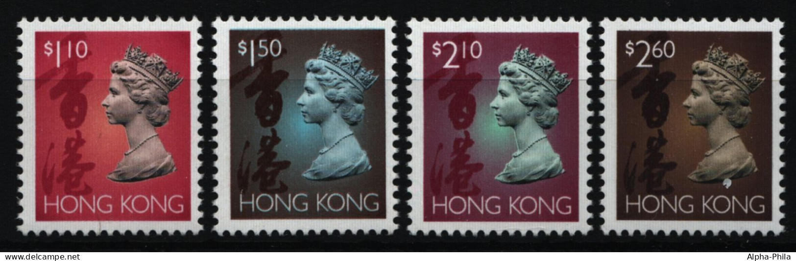 Hongkong 1995 - Mi-Nr. 744-747 I X ** - MNH - Freimarken - Queen Elizabeth II - Ungebraucht