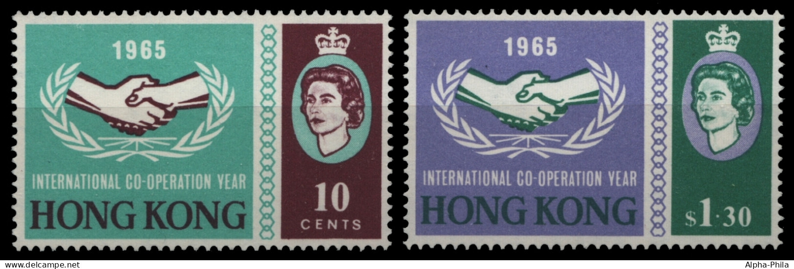 Hongkong 1965 - Mi-Nr. 216-217 ** - MNH - UNO - Nuevos