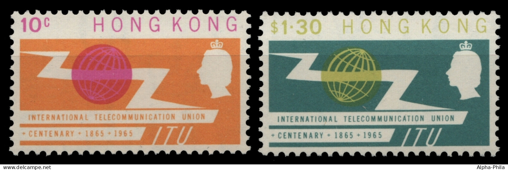 Hongkong 1965 - Mi-Nr. 214-215 ** - MNH - ITU - Ongebruikt