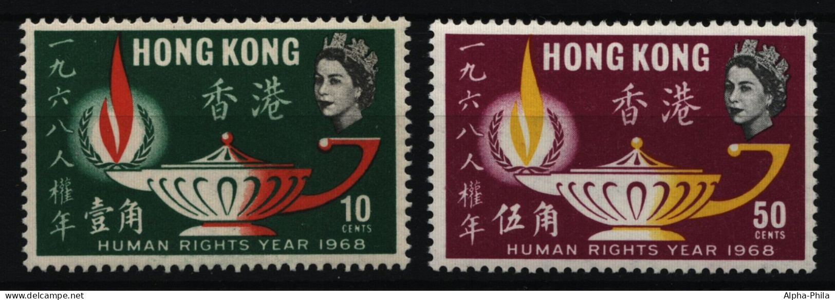 Hongkong 1968 - Mi-Nr. 240-241 ** - MNH - Menschenrechte - Nuevos